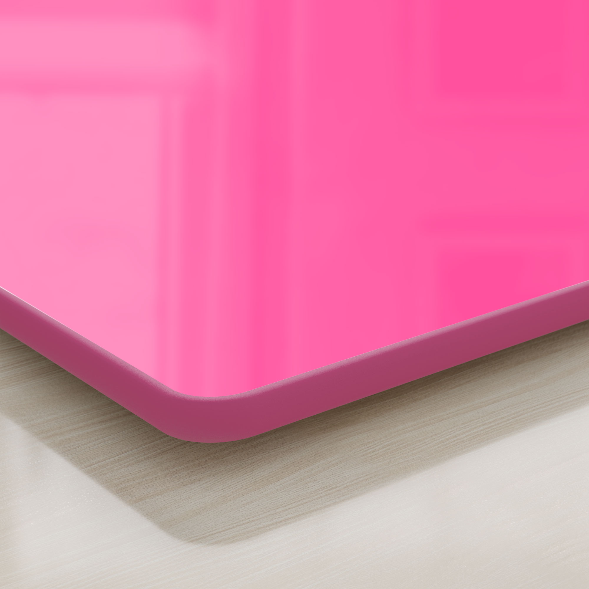 DEQORI Schneidebrett Glas Rosa Schneideplatte Servierplatte groß, v. Größen