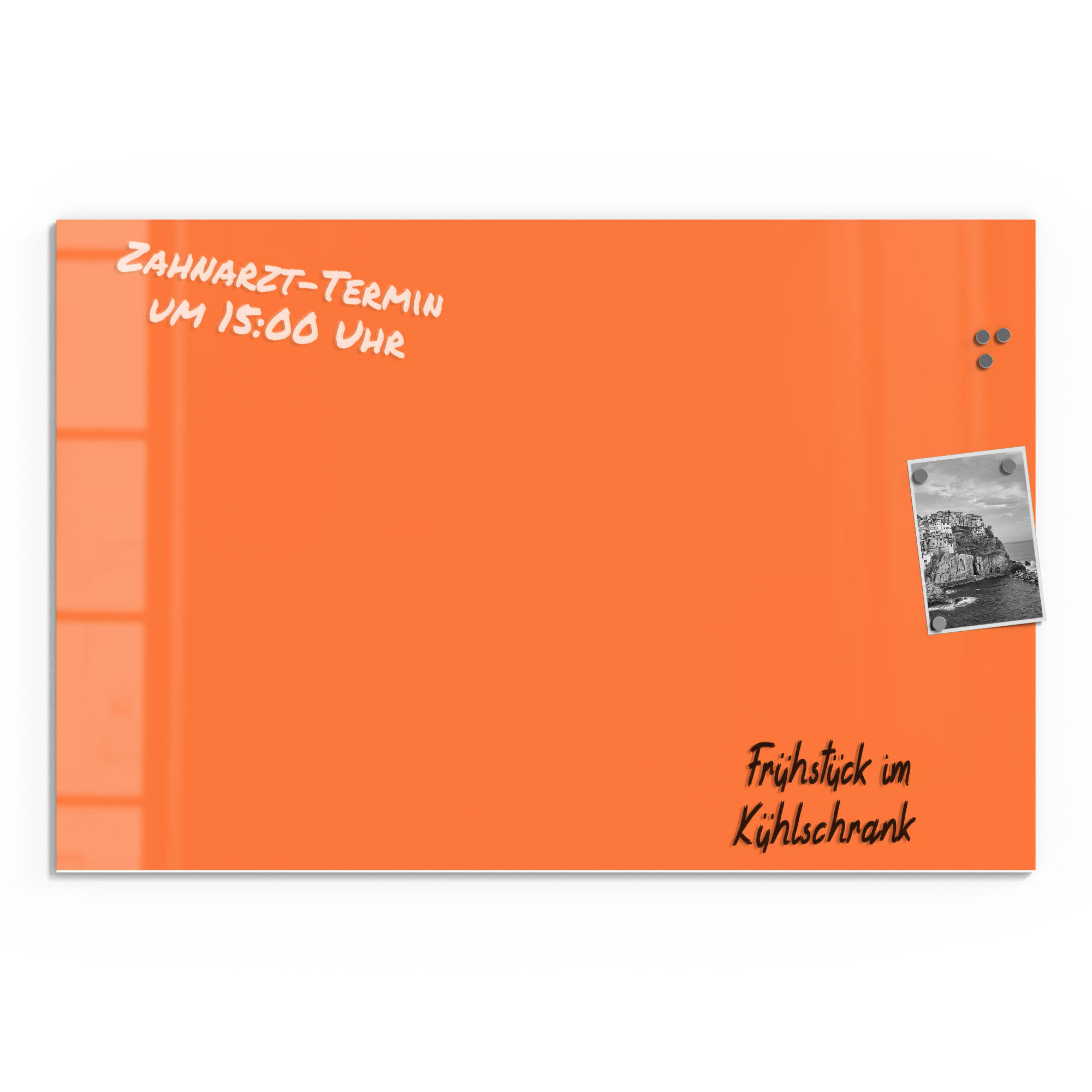 DEQORI Magnettafel Glas 'Orange' beschreibbar Whiteboard Küche, viele Größen - Bild 58 von 80