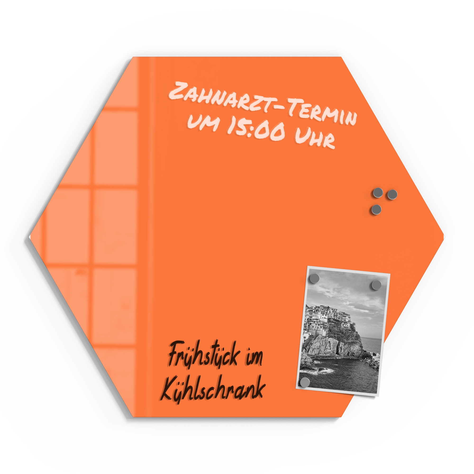 DEQORI Magnettafel Glas 'Orange' beschreibbar Whiteboard Küche, viele Größen - Bild 18 von 80