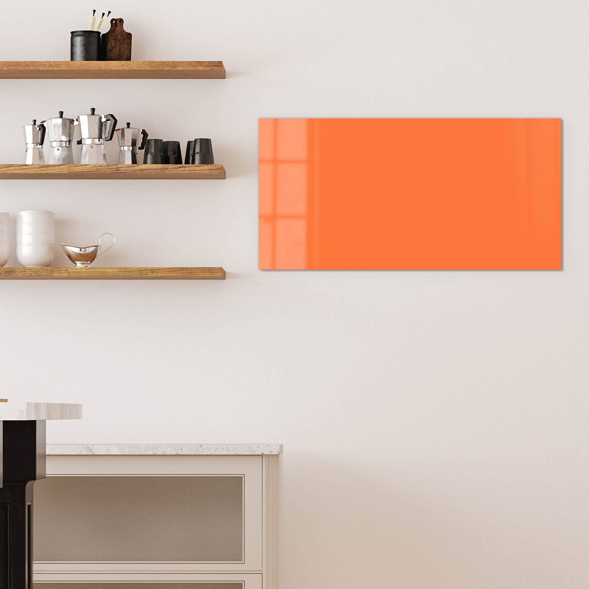 DEQORI Magnettafel Glas 'Orange' beschreibbar Whiteboard Küche, viele Größen - Bild 67 von 80