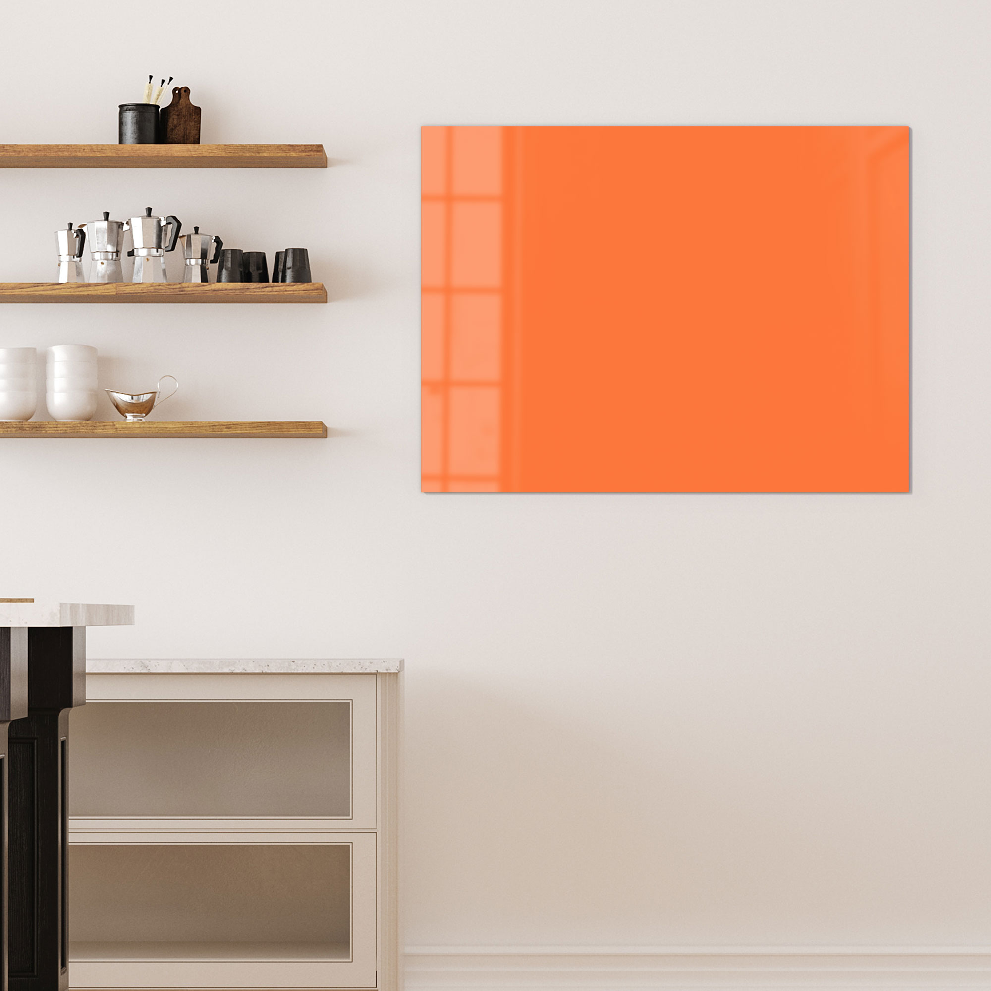 DEQORI Magnettafel Glas 'Orange' beschreibbar Whiteboard Küche, viele Größen - Bild 75 von 80