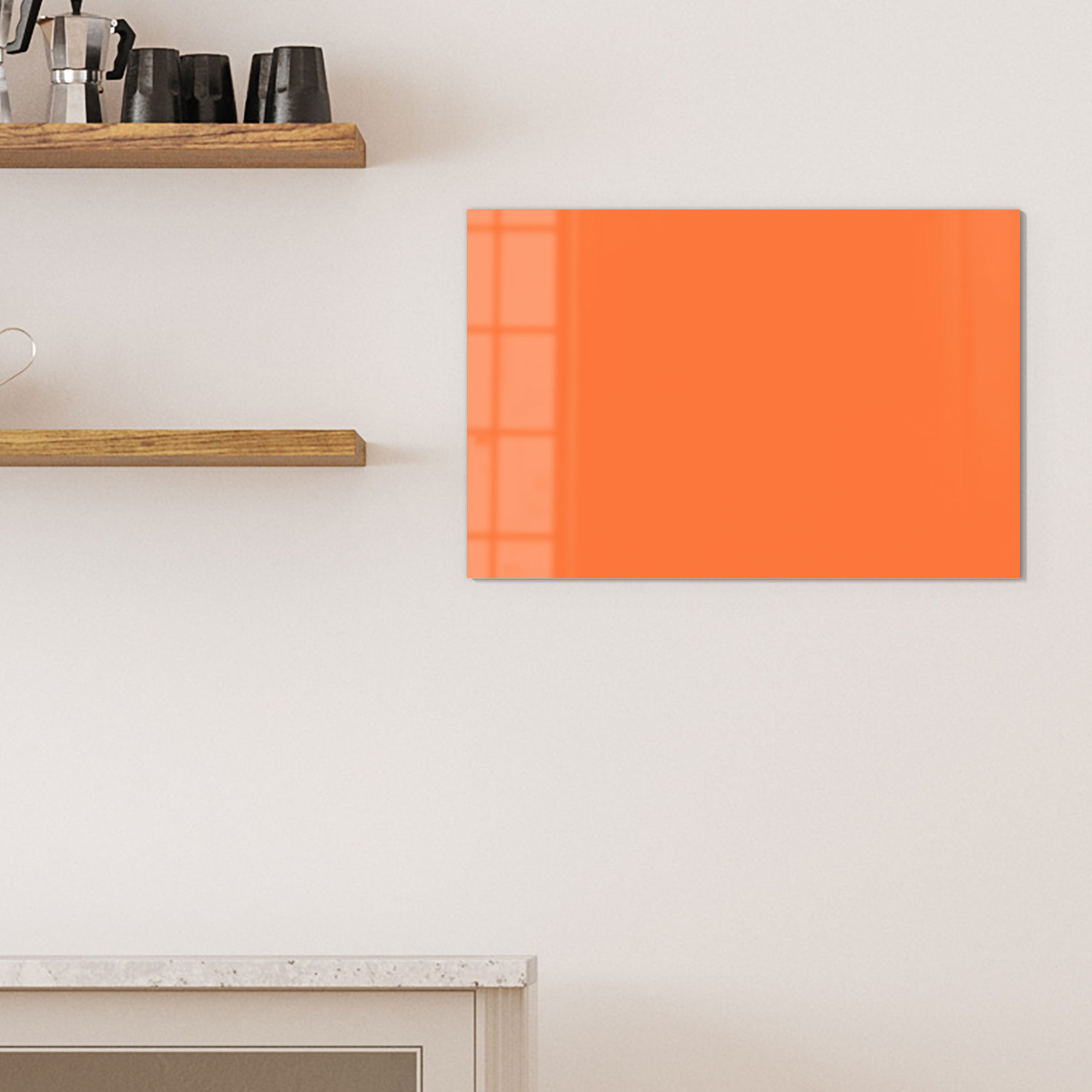 DEQORI Magnettafel Glas 'Orange' beschreibbar Whiteboard Küche, viele Größen - Bild 51 von 80