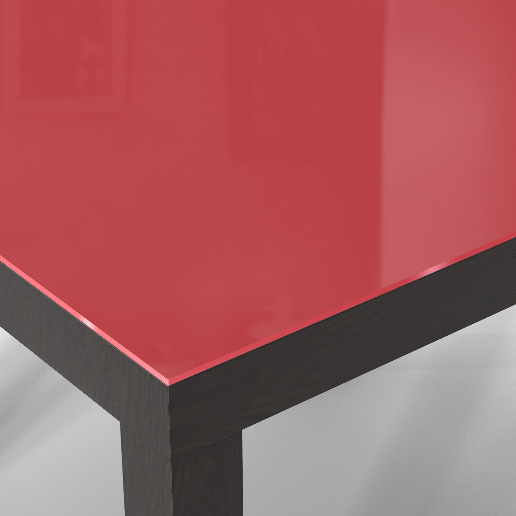 DEQORI Couchtisch Rot Glas Beistelltisch Glastisch modern, versch. Ausf.